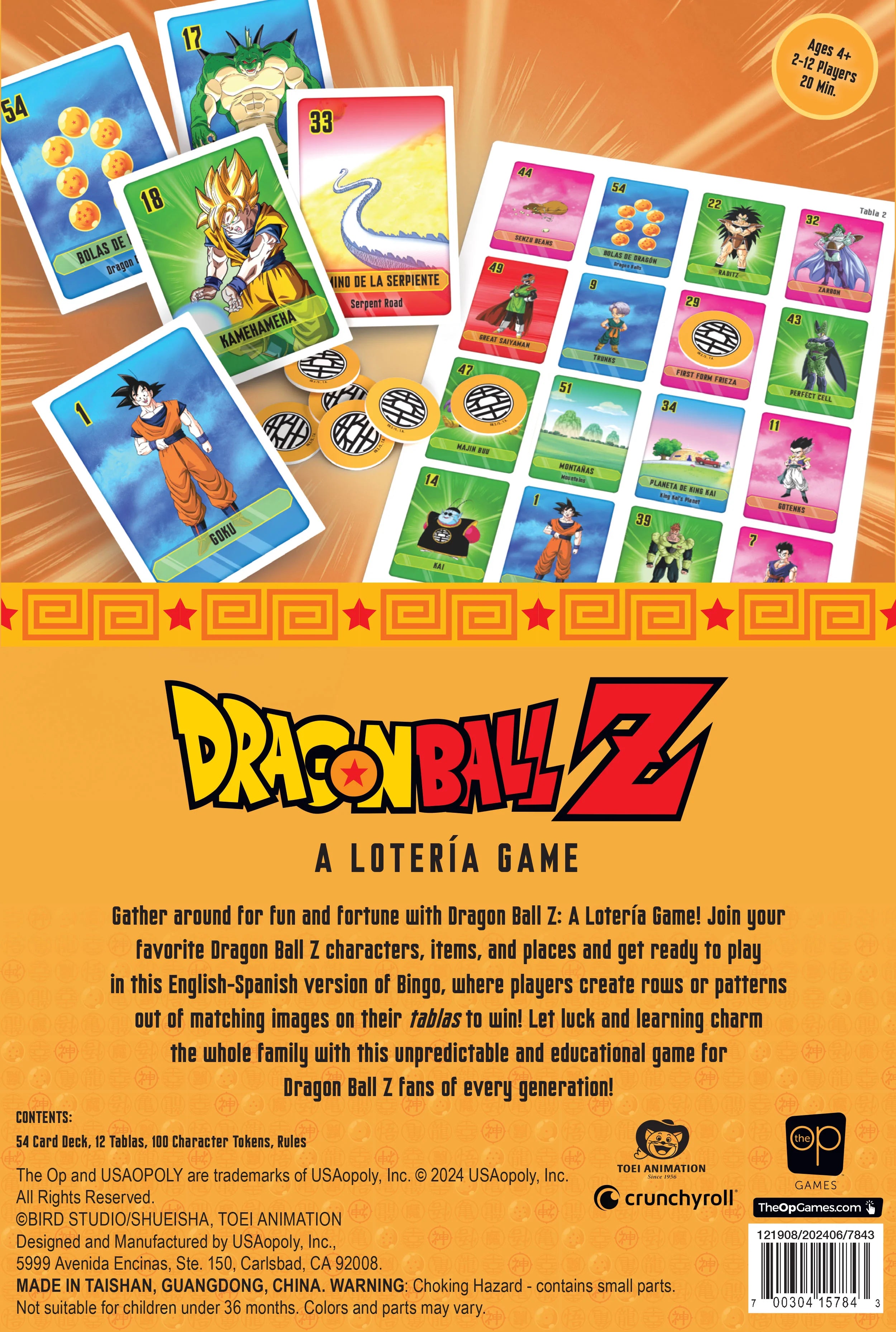 Loteria: Dragon ball Z | Odin's Place