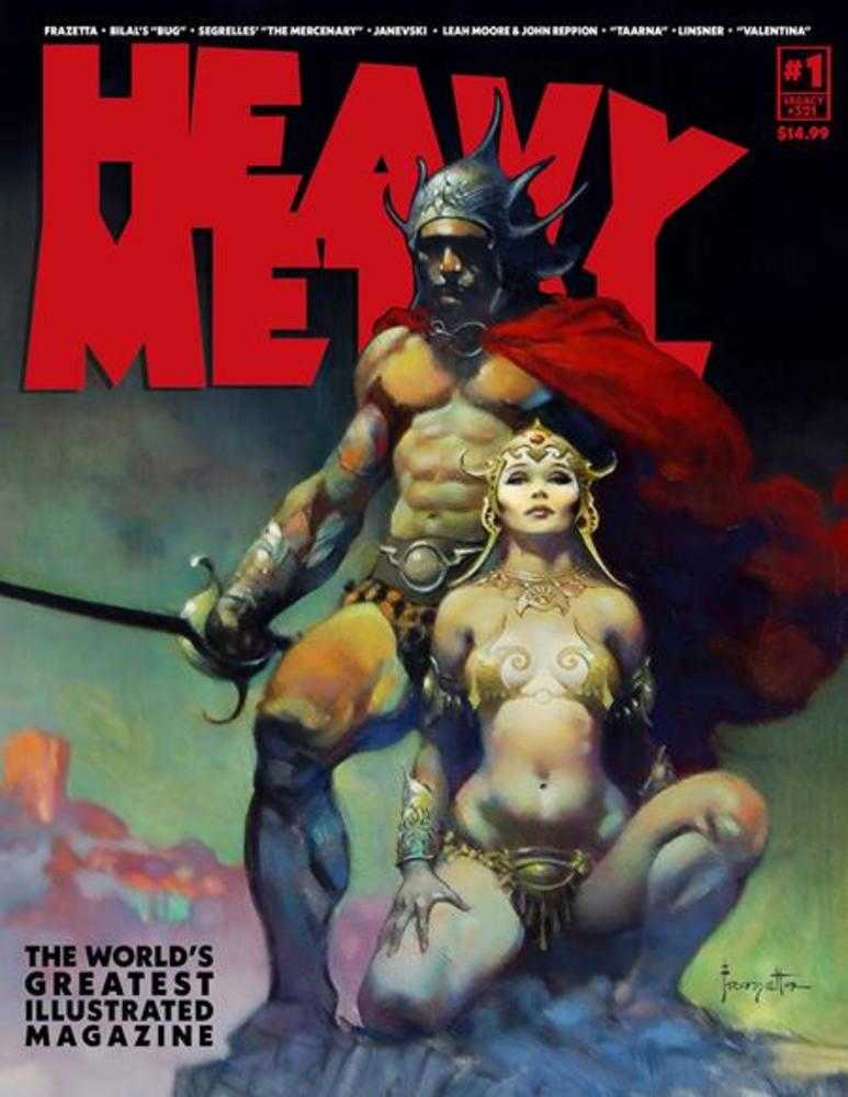 Heavy Metal Magazine #1 Cover B Frank Frazetta (Mature) | Odin's Place