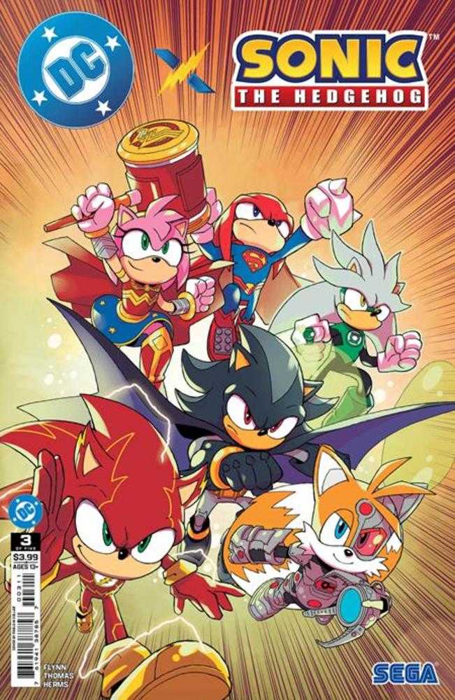 DC X Sonic The Hedgehog #3 (Of 5) Cover A Pablo M Collar | Odin's Place