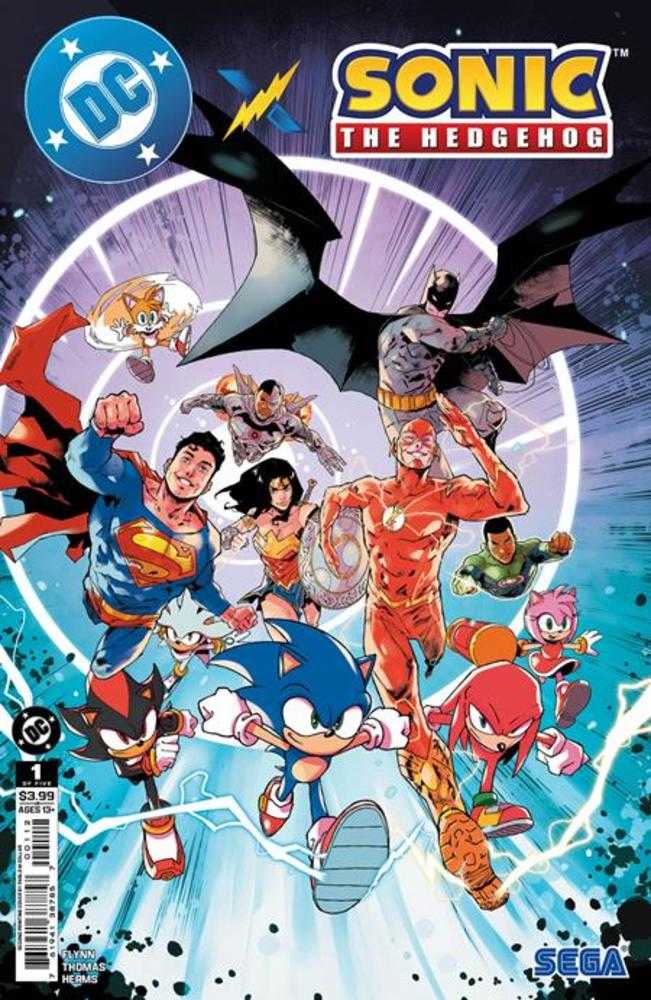 DC X Sonic The Hedgehog #1 (Of 5) 2nd Print Cover A Pablo M Collar | Odin's Place