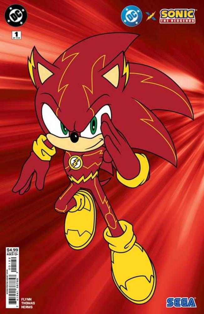DC X Sonic The Hedgehog #1 (Of 5) 2nd Print Cover B Flash Card Stock Variant | Odin's Place