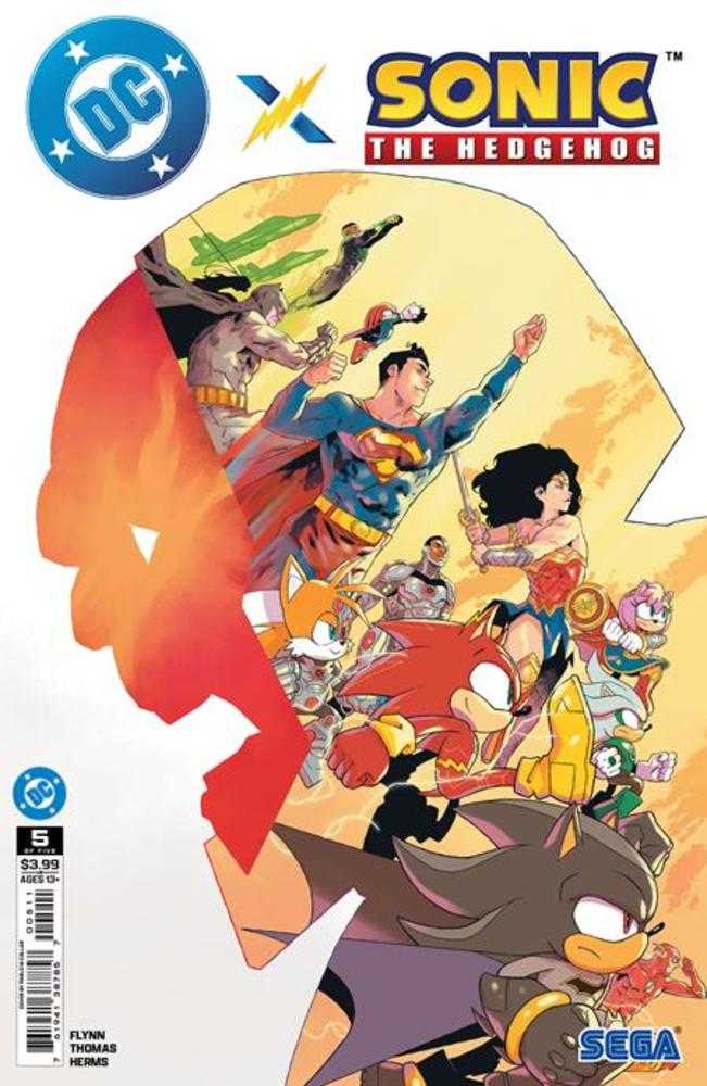 DC X Sonic The Hedgehog #5 (Of 5) Cover A Pablo M Collar | Odin's Place