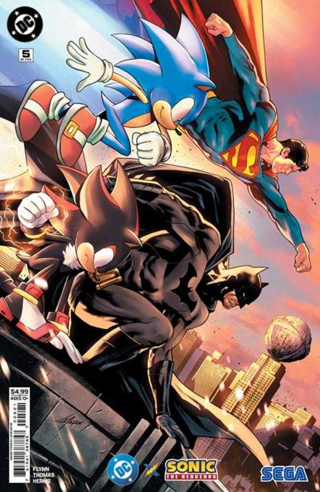 DC X Sonic The Hedgehog #5 (Of 5) Cover B Lucas Meyer Card Stock Variant | Odin's Place