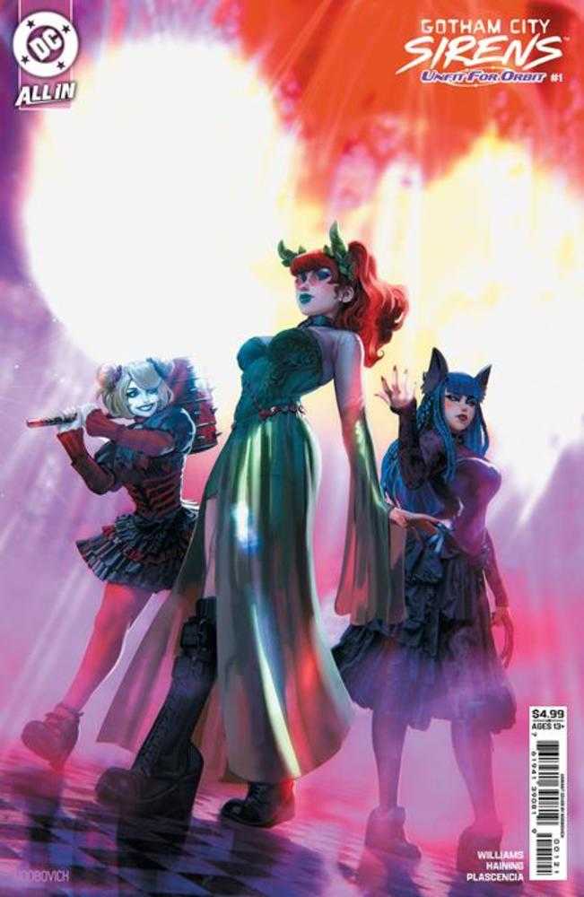 Gotham City Sirens Unfit For Orbit #1 (Of 5) Cover B Noobovich Card Stock Variant | Odin's Place
