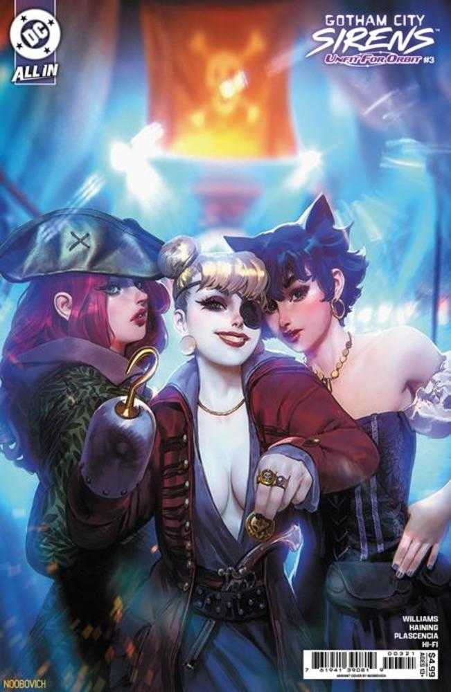 Gotham City Sirens Unfit For Orbit #3 (Of 5) Cover B Noobovich Card Stock Variant | Odin's Place