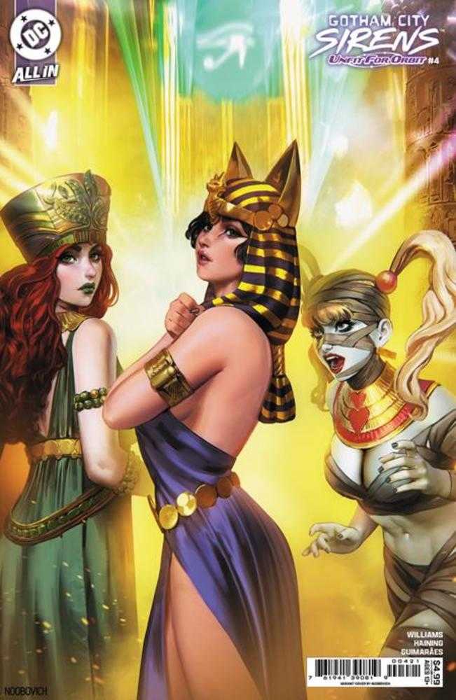 Gotham City Sirens Unfit For Orbit #4 (Of 5) Cover B Noobovich Card Stock Variant | Odin's Place