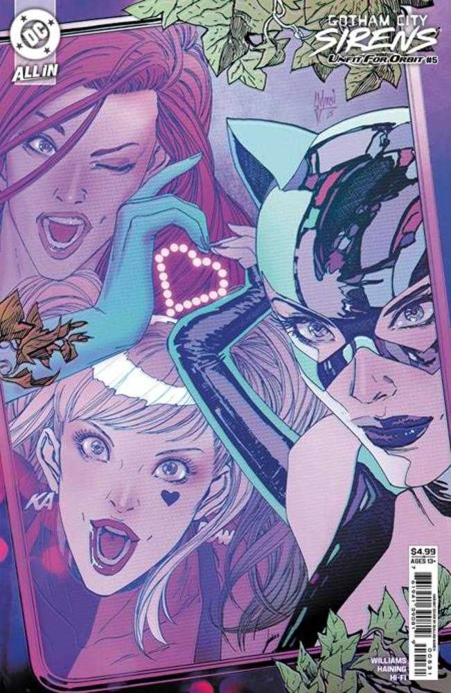 Gotham City Sirens Unfit For Orbit #5 (Of 5) Cover C Guillem March Connecting Card Stock Variant | Odin's Place