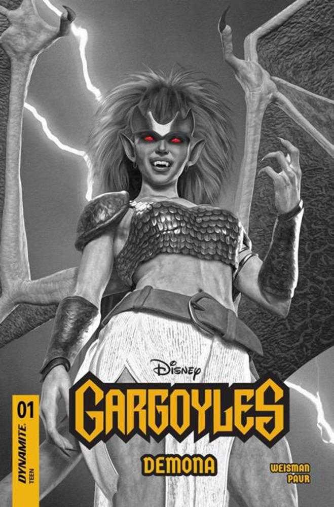 Gargoyles Demona #1 Cover U Inc 1:7 Mark Spears Black & White Variant | Odin's Place