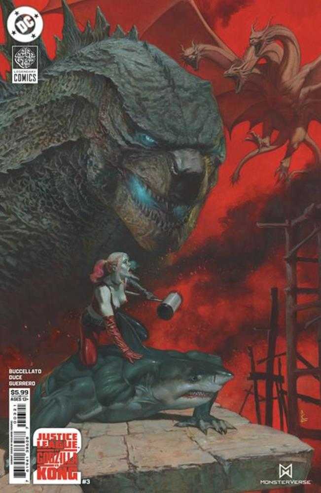 Justice League vs Godzilla vs Kong 2 #3 (Of 7) Cover B Riccardo Federici Card Stock Variant | Odin's Place
