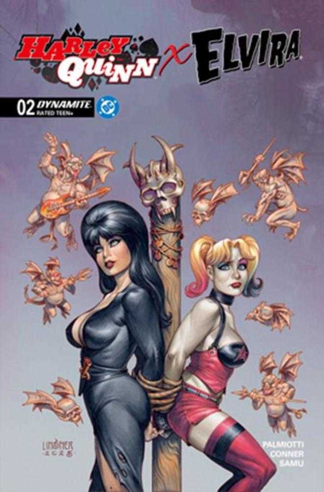 Harley Quinn X Elvira #2 Cover C Joseph Michael Linsner Variant | Odin's Place