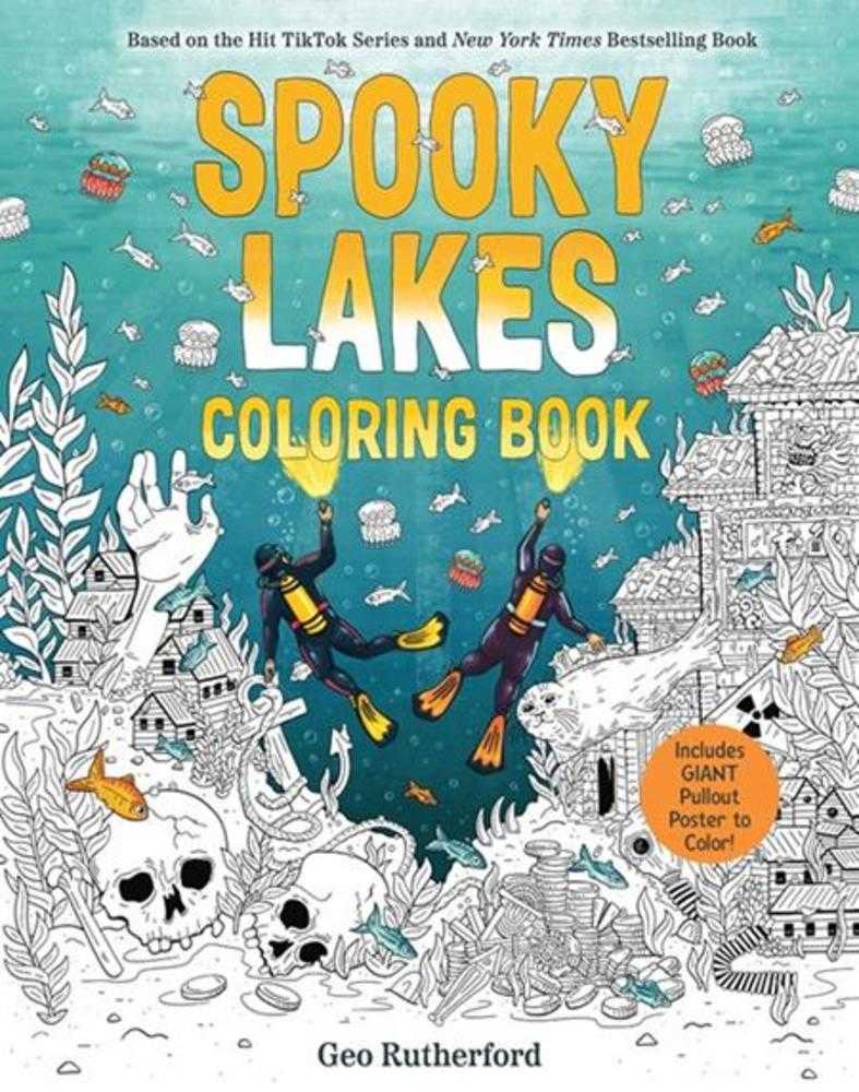 Spooky Lakes Coloring Book Softcover | Odin's Place