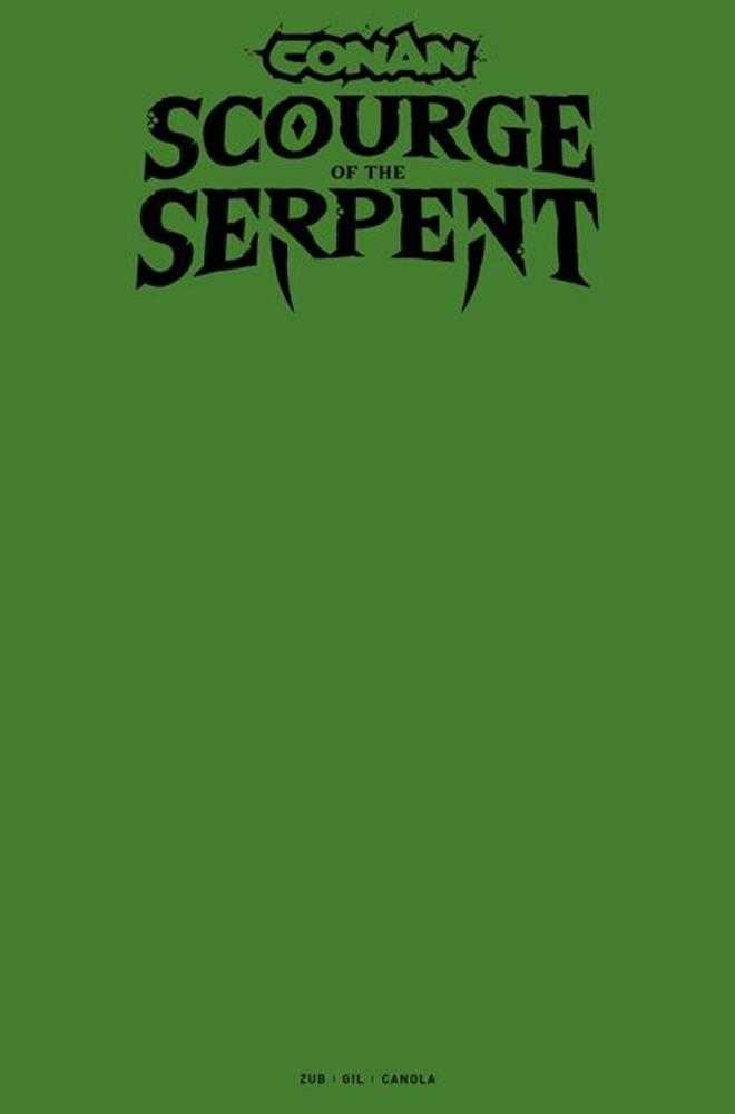 Conan The Barbarian Scourge Of The Serpent #1 (Of 4) Cover I Blank Sketch Variant (Mature) | Odin's Place