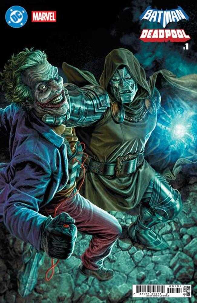 DC Marvel Batman Deadpool #1 (One Shot) Cover C Lee  Bermejo Joker Dr Doom Card Stock Variant | Odin's Place