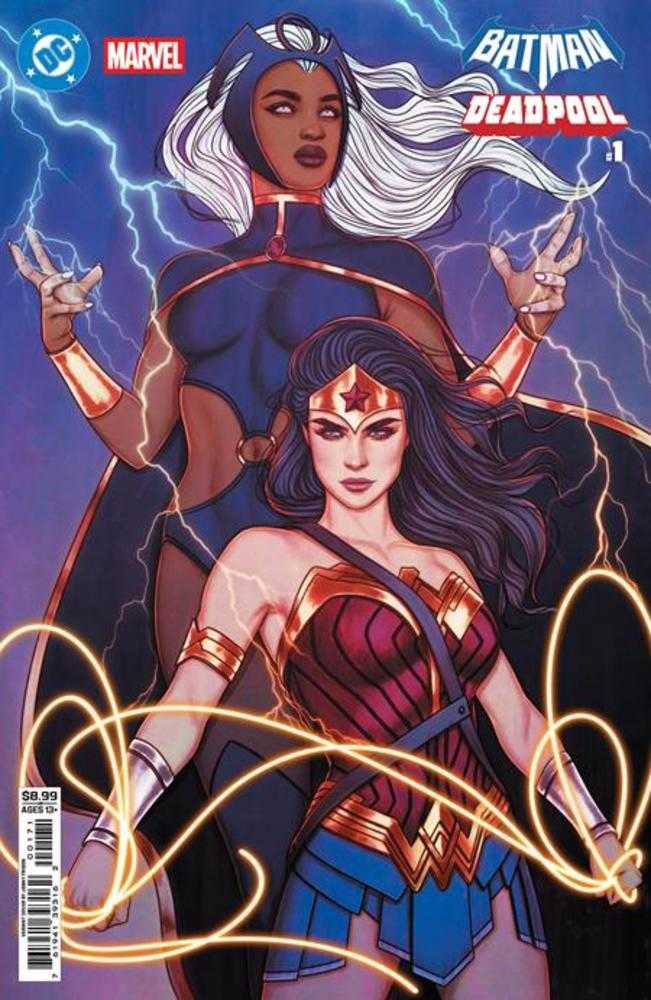 DC Marvel Batman Deadpool #1 (One Shot) Cover H Jenny Frison Wonder Woman Storm Card Stock Variant | Odin's Place