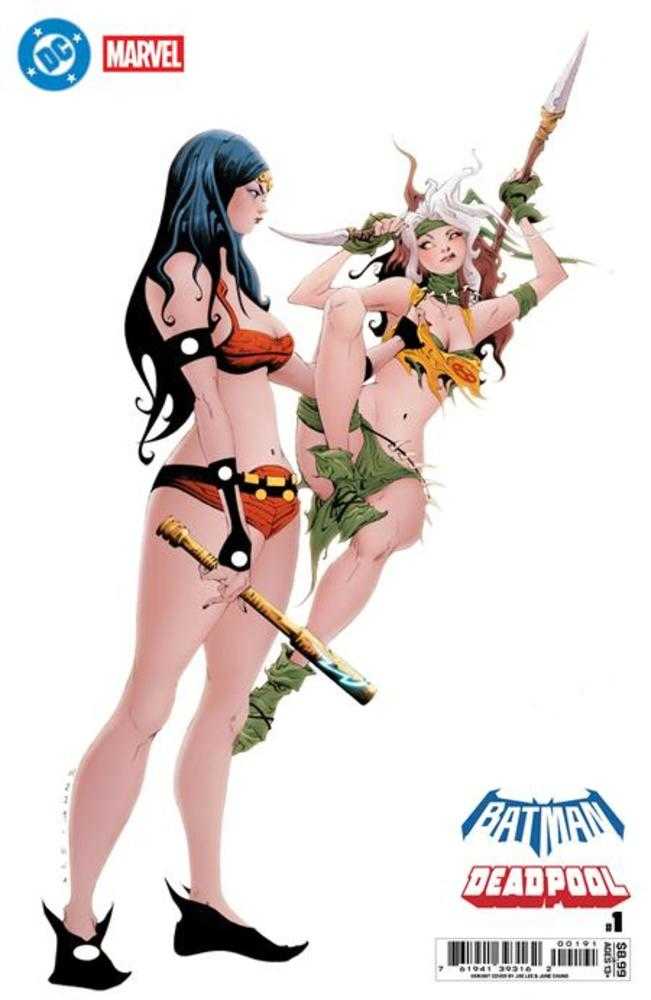 DC Marvel Batman Deadpool #1 (One Shot) Cover J Jae Lee Big Barda Savage Land Rogue Card Stock Variant | Odin's Place