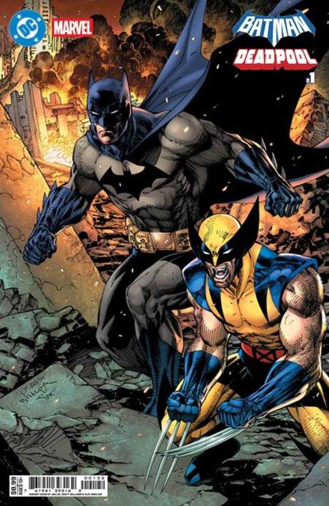 DC Marvel Batman Deadpool #1 (One Shot) Cover K Jim Lee Batman Wolverine Card Stock Variant | Odin's Place
