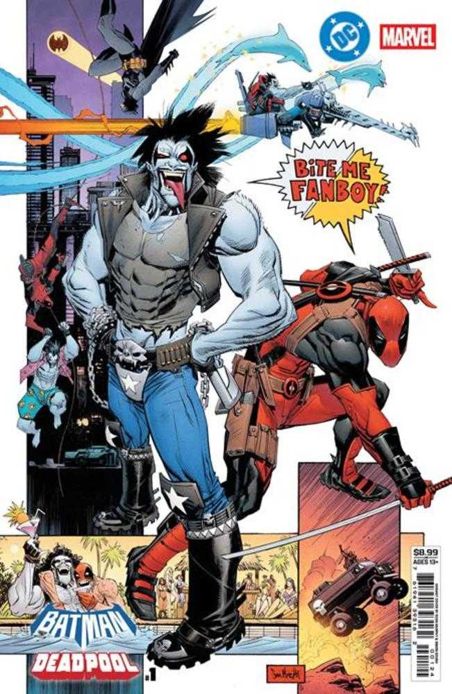 DC Marvel Batman Deadpool #1 (One Shot) Cover M Sean Gordon Murphy Lobo Deadpool Card Stock Variant | Odin's Place
