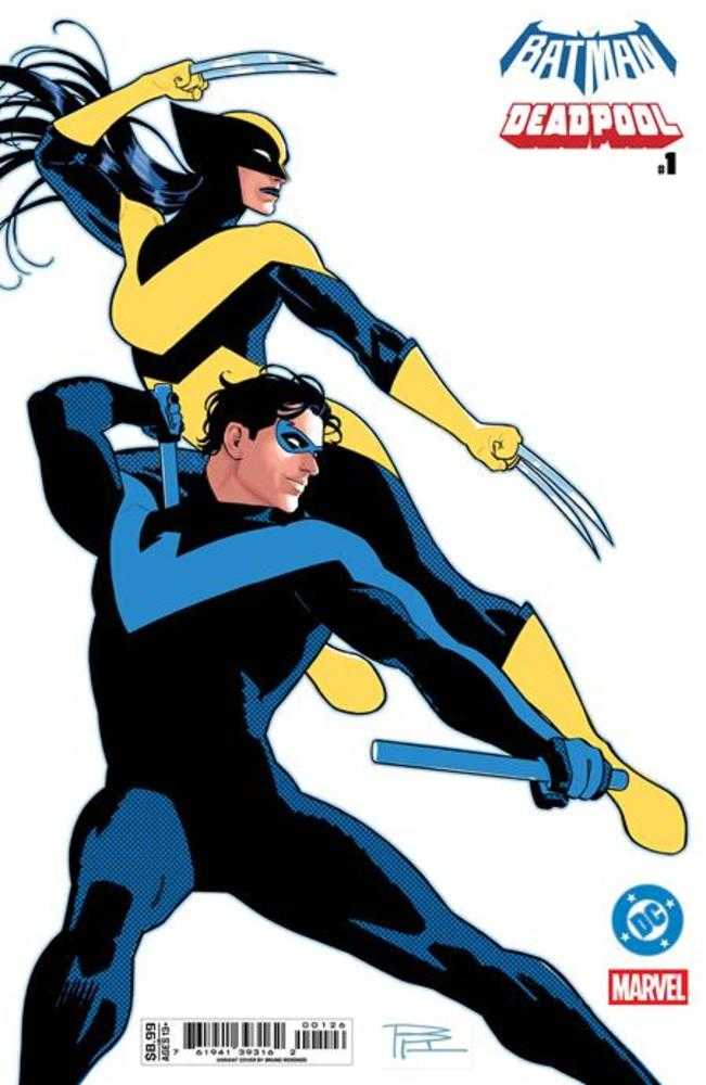 DC Marvel Batman Deadpool #1 (One Shot) Cover O Bruno Redondo Nightwing X 23 Card Stock Variant | Odin's Place