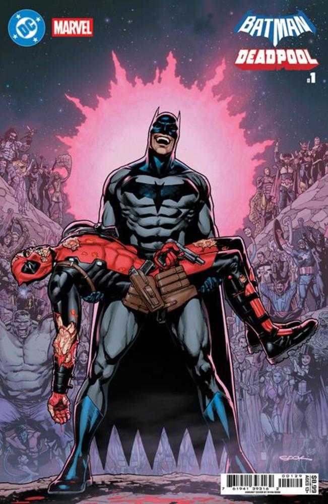DC Marvel Batman Deadpool #1 (One Shot) Cover R Ryan Sook Crisis On Infinite Earths 7 Homage Card Stock Variant | Odin's Place