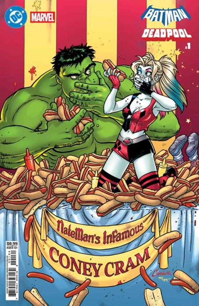 DC Marvel Batman Deadpool #1 (One Shot) Cover F Amanda Conner Harley Quinn Hulk Card Stock Variant | Odin's Place