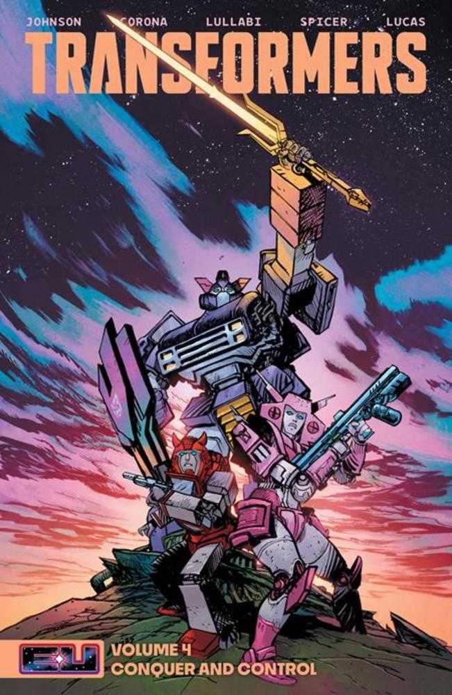 Transformers TPB Volume 04 Conquer And Control Direct Market Exclusive Daniel Warren Johnson & Mike Spicer Sword Cover | Odin's Place