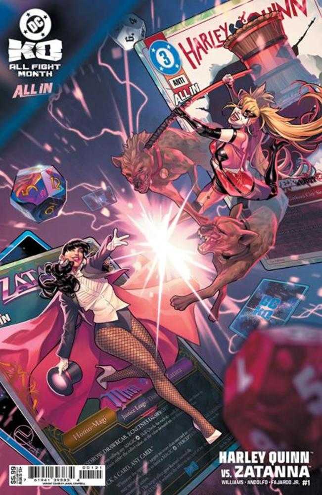 DC K.O. Harley Quinn vs Zatanna #1 (One Shot) Cover C Jamal Campbell Card Stock Variant | Odin's Place