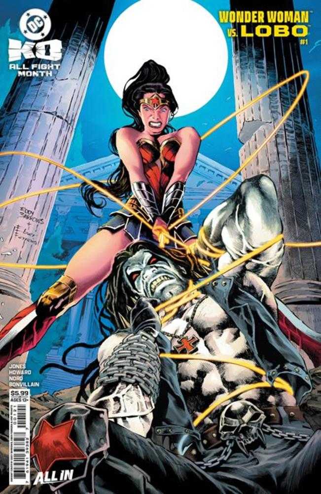 DC K.O. Wonder Woman vs Lobo #1 (One Shot) Cover E Eddy Barrows Card Stock Variant | Odin's Place