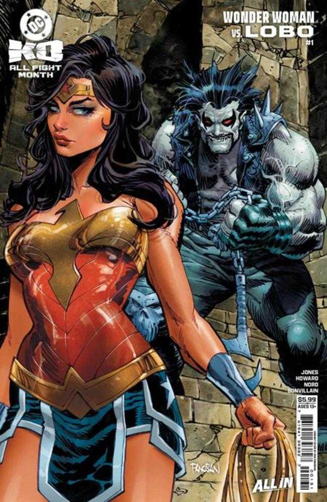 DC K.O. Wonder Woman vs Lobo #1 (One Shot) Cover B Dan Panosian Card Stock Variant | Odin's Place