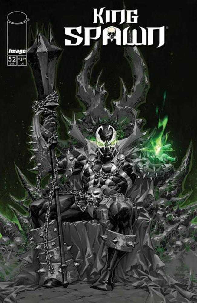 King Spawn #52 Cover B Kael Ngu Black & White Variant | Odin's Place