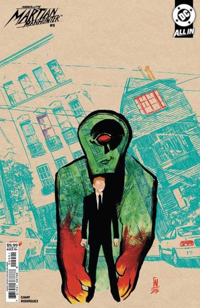 Absolute Martian Manhunter #9 Cover B Werther Dell Edera Card Stock Variant | Odin's Place