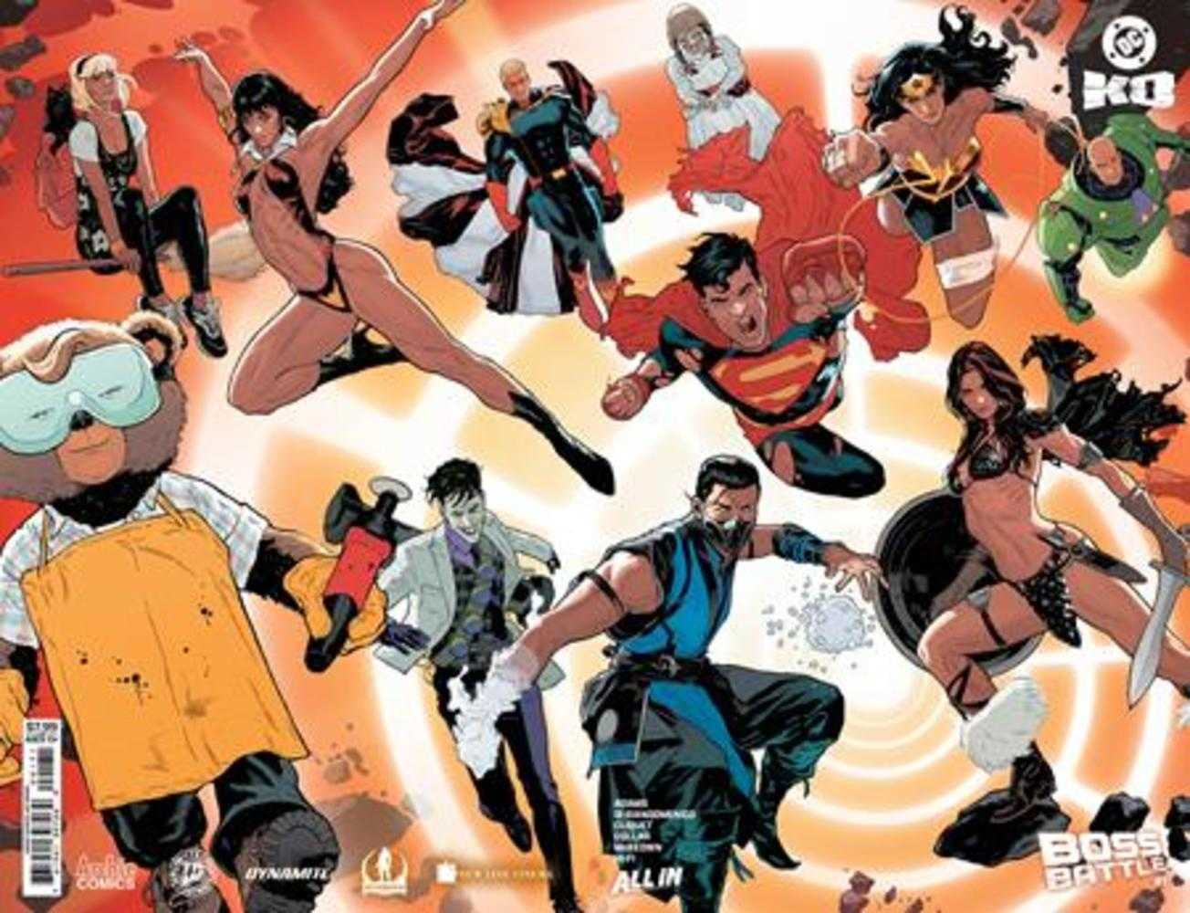 DC K.O. Boss Battle #1 (One Shot) Cover G Jeff Spokes Wraparound Foil Variant | Odin's Place