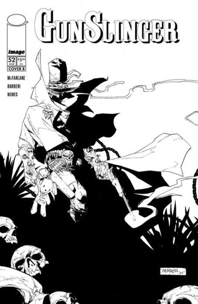 Gunslinger Spawn #52 Cover B Carlo Barberi Virgin Bw Variant | Odin's Place