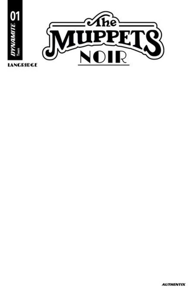 Muppets Noir #1 Cover C Blank Authentix Variant | Odin's Place