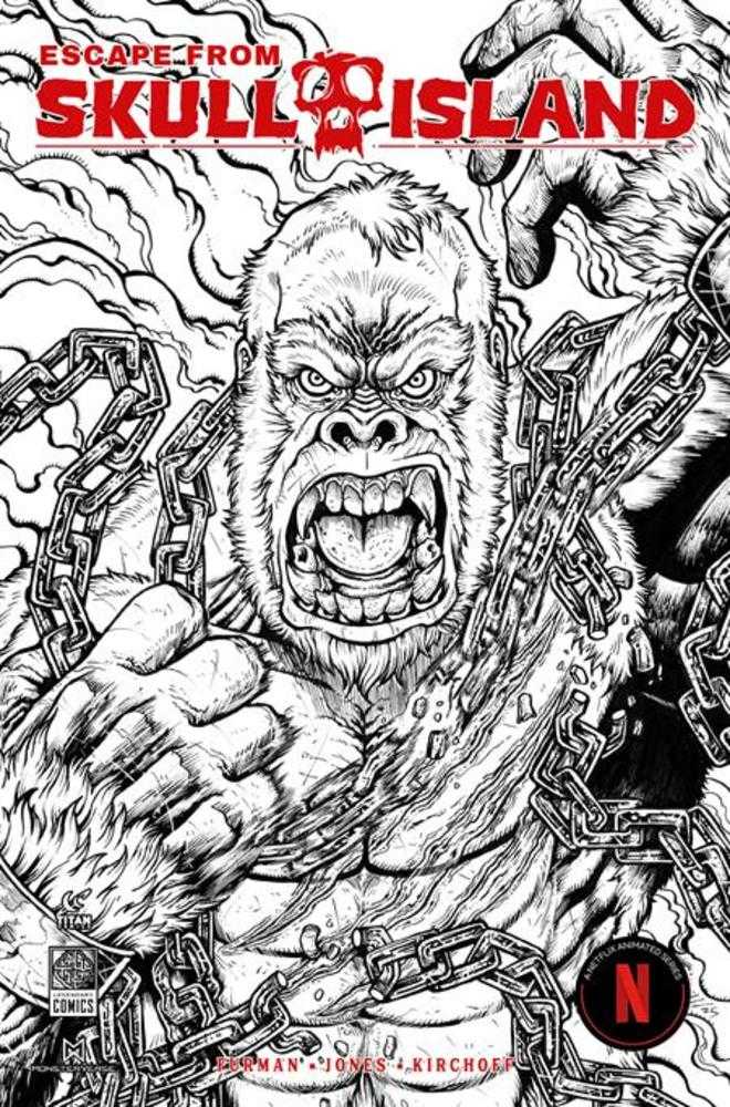 Escape From Skull Island #1 (Of 4) Cover H Maria Wolf Bw Variant | Odin's Place