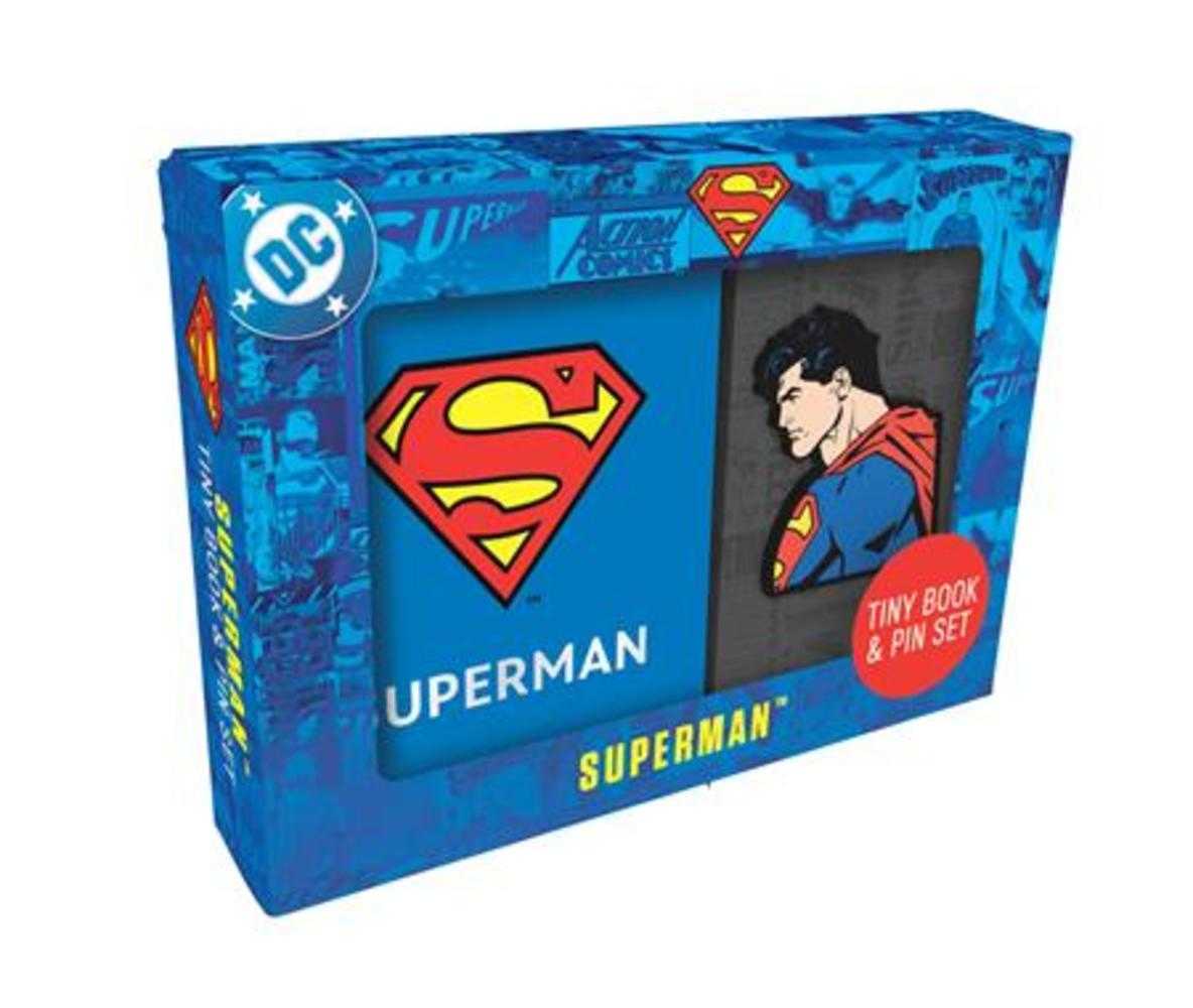 DC Comics Superman Tiny Book And Pin Set | Odin's Place