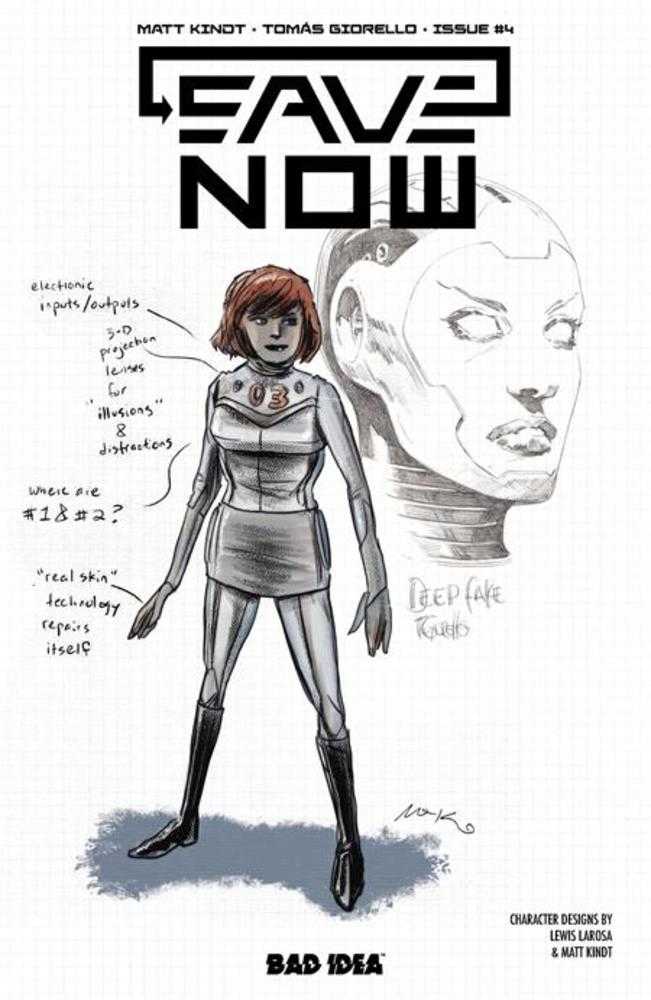 Save Now #4 (Of 4) Cover B Lewis Larosa Matt Kindt Character Design Variant | Odin's Place