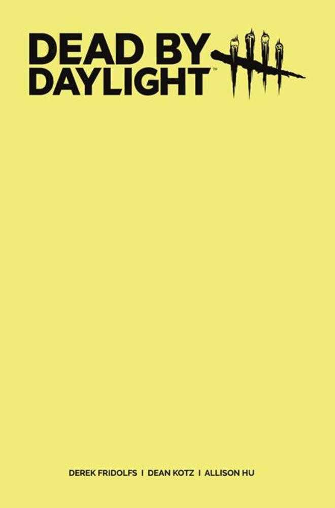 Dead By Daylight The Hillbilly #1 (Of 4) Cover G Color Blank Sketch Variant (Mature) | Odin's Place