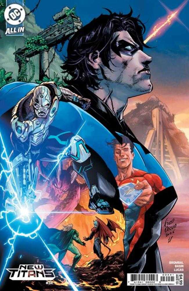 New Titans #34 Cover D Fico Ossio Things To Come Card Stock Variant | Odin's Place