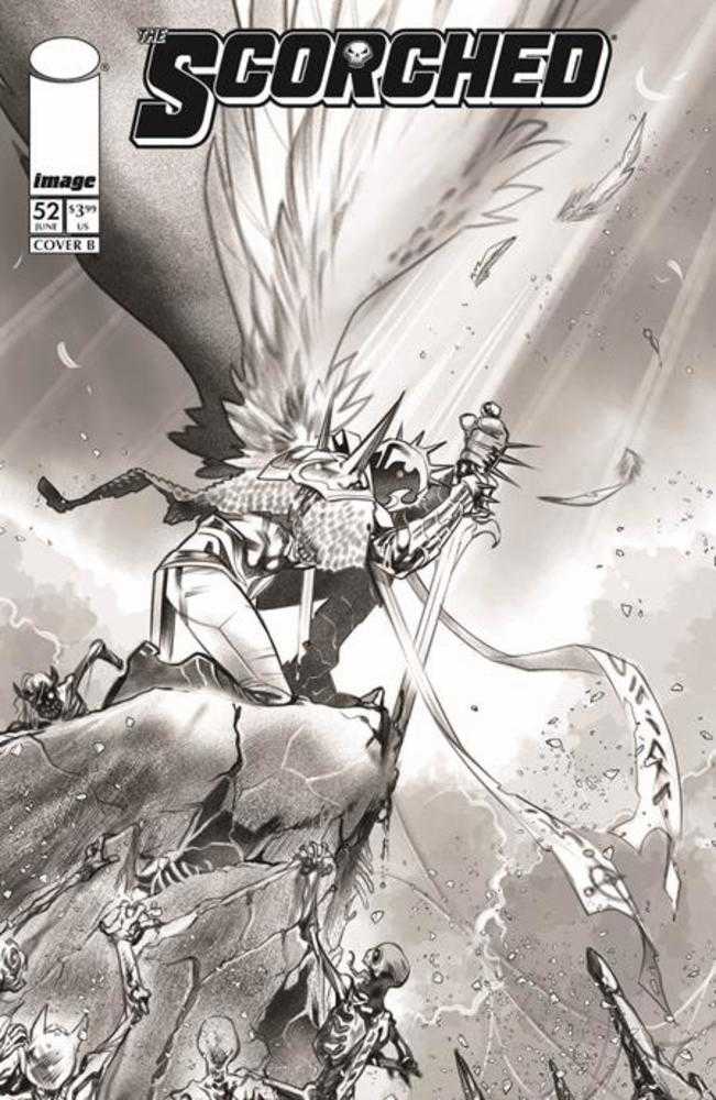 Spawn Scorched #52 Cover B Ig Guara Black & White Variant | Odin's Place