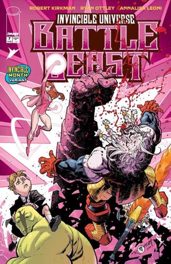 Invincible Universe Battle Beast #7 Cover H Ryan Ottley & Annalisa Leoni Invincible Team Up Variant | Odin's Place