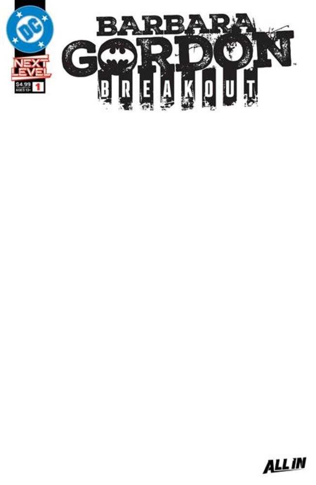 Barbara Gordon Breakout #1 Cover F Blank Card Stock Variant | Odin's Place