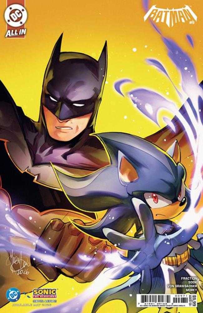 Batman #9 Cover F Mirka Andolfo DC X Sonic Card Stock Variant | Odin's Place