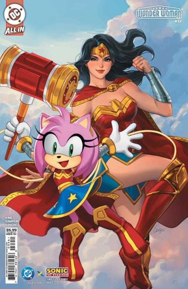 Wonder Woman #33 Cover E Lesley Leirix Li DC X Sonic Card Stock Variant | Odin's Place