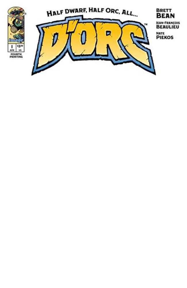 Dorc #1 4th Printing Cover B Blank Sketch Variant | Odin's Place