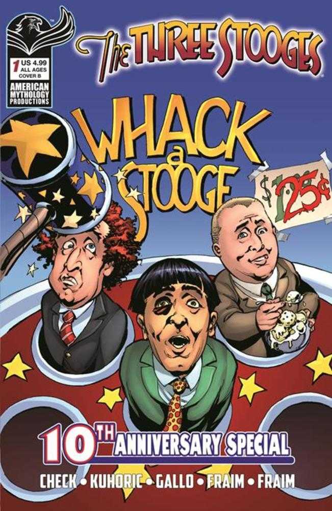 Three Stooges American Mythology 10 Th Anniversary #1 Cover B Greg Larocque Variant  Previously Solicted Thru Diamond | Odin's Place