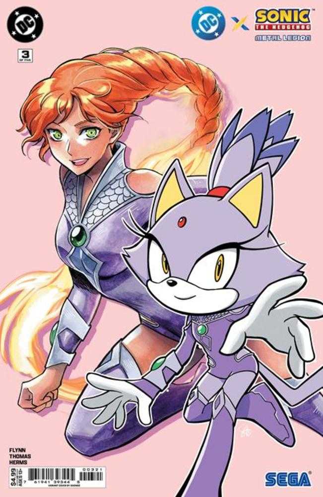 DC X Sonic The Hedgehog The Metal Legion #3 (Of 5) Cover B Saowee Card Stock Variant | Odin's Place