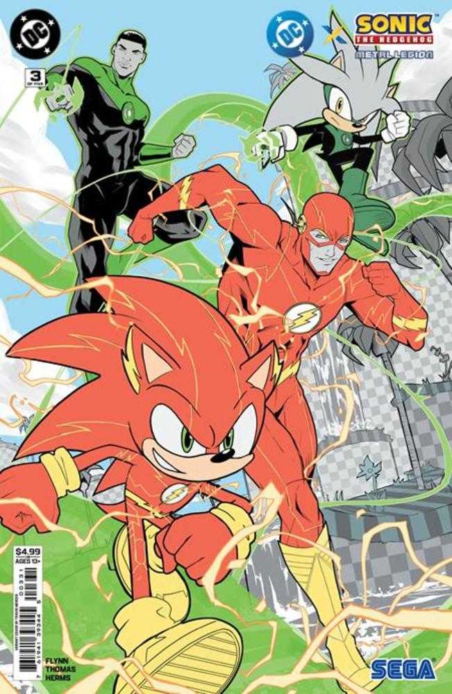 DC X Sonic The Hedgehog The Metal Legion #3 (Of 5) Cover C Travis Mercer Card Stock Variant | Odin's Place