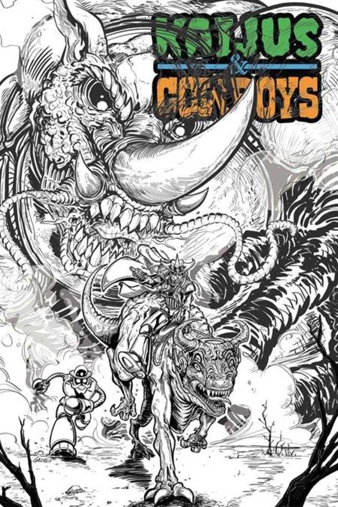 Kaijus & Cowboys #1 (Of 12) Cover C Gaz Gretsky Gazbot Variant | Odin's Place