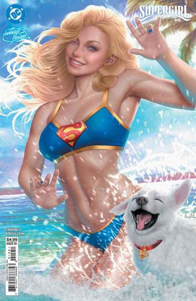 Supergirl #15 Cover E Ariel Diaz Swimsuit Card Stock Variant (The Reign Of The Superboys) | Odin's Place