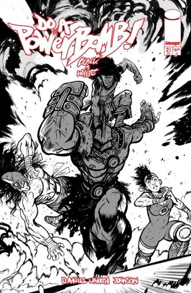 Do A Powerbomb Black And White #2 (Of 3) Cover C Daniel Warren Johnson Action Variant | Odin's Place